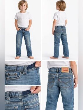 Levi’s 511 Slim Jeans Boys Size 6 Reg Medium Wash Straight Leg Denim